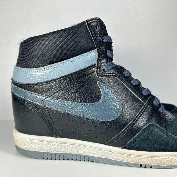 Nike Air Force Sky Hi Hidden Wedge Black Grey Shoes 629746-009; Women’s Size 9.5 - Picture 6 of 15